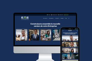 Visuel du site internet version bureau et mobile
